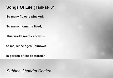 Songs Of Life Tanka 01 Songs Of Life Tanka 01 Poem By Subhas