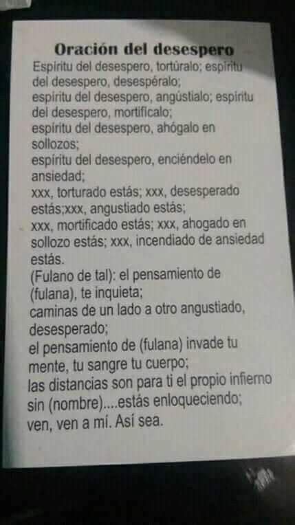 Fuerte Oración Al Espiritu Del Desespero Para Desesperar A A39