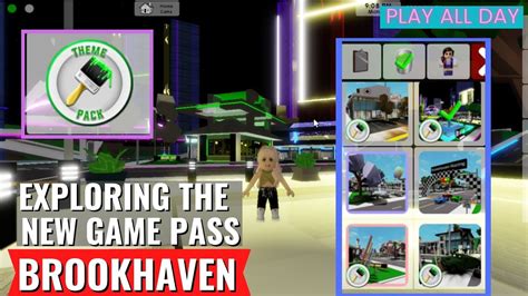 Exploring The New Theme Pack Game Pass In Brookhaven Youtube