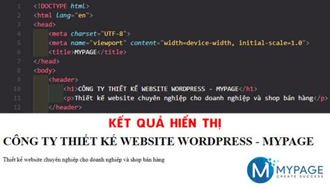 HƯỚng DẪn Thiết Kế Giao Diện Web Bằng Htmlthiết Kế Web Mypage