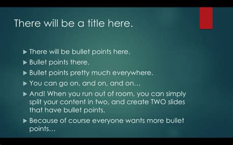 How you should REALLY use bullet points in a presentation | Derek ...