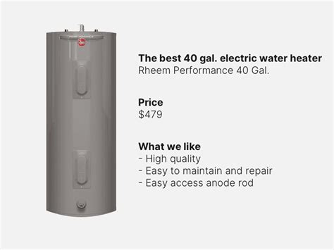 Rheem 40 Gallon Electric Water Heater Lowboy Worldwide Ship | www.independentndt.co.nz