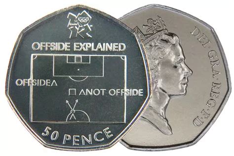 Rare 50p Coin To Mark Offside Rule Sells For Dozens With 500k In