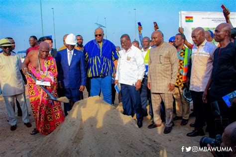 Vice President Cuts Sod For Tema Motorway Roundabout Phase Two