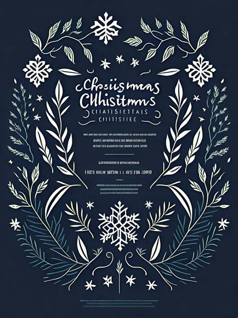 Happy Christmas Flyer Design, Generative AI 28050934 Stock Photo at Vecteezy