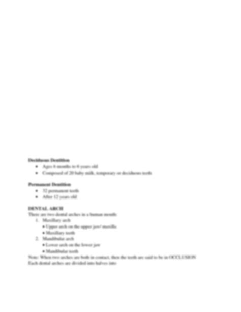 SOLUTION: Oral cavity notes - Studypool