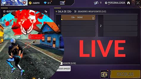 LIVE ON JOGANDO INSCRITOS FREE FIRE AO VIVO FF SENSI DO NOBRU