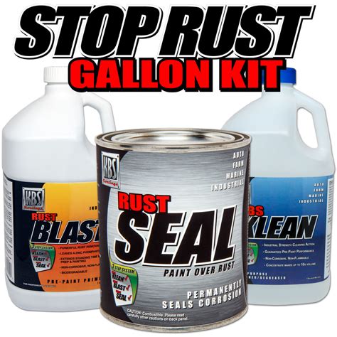 Stop Rust Gallon Kit - Complete Rust Prevention Paint Kit for Frame or 200 Sq Ft.