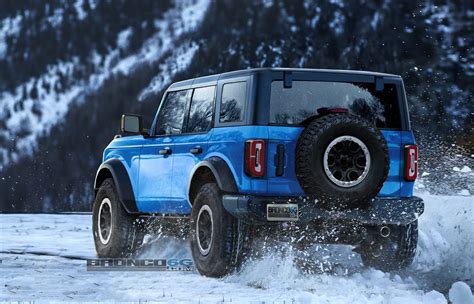 Ford Bronco Rendered In Grabber Blue And Production Colors