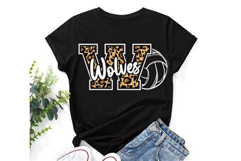 Leopard Wolves Volleyball ,Wolves ,Wolves Mascot SVG PNG