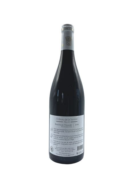 Château de la Terrière Beaujolais Villages 2019 Wineboxers