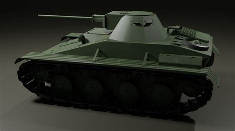 T-60 Soviet Light Tank 3D Model by Meigaluh