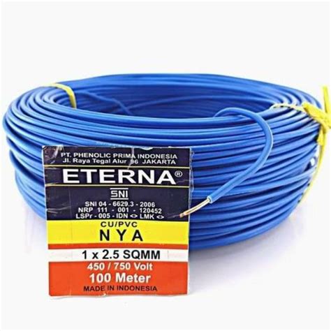 Jual Kabel Listrik Tunggal Engkel Nya Eterna X Mm Standar Sni