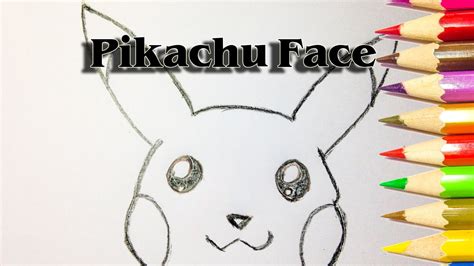 How To Draw Pikachus Face Draw Step By Step Sld Youtube