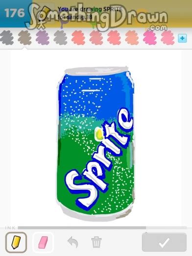 Sprite Can Drawing