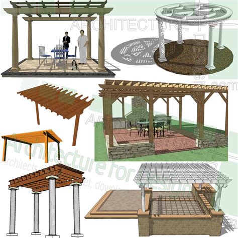 Gazebo Pergola Canopy And Shelter Sketchup 3d Models