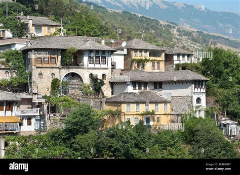 Gjirokaster House Ottoman Style In Old Village Albania Stock Photo