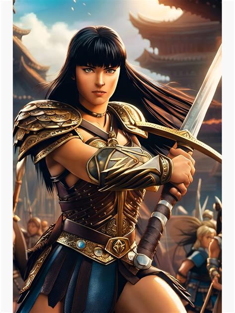 "Xena warrior princess fan art" Sticker for Sale by 69trends | Redbubble