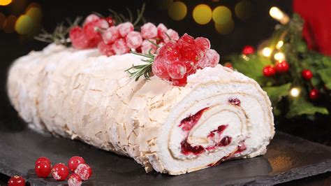 MERINGUE ROLL - CHRISTMAS BÛCHE DE NOËL | How Tasty