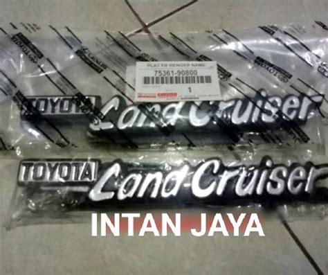 Emblem Logo Tulisan Toyota Land Cruiser Hartop Original Lazada Indonesia