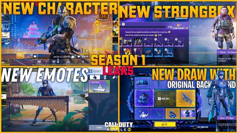 SEASON 1 ALL LUCKY DRAW CRATES CHARACTER EMOTES LEAKED COD