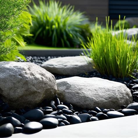 20 Black Rock Landscaping Ideas - Planted Shack