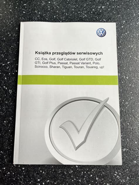 Książka serwisowa Polska VW Golf Passat Polo Tiguan UP Kraków Bieńczyce