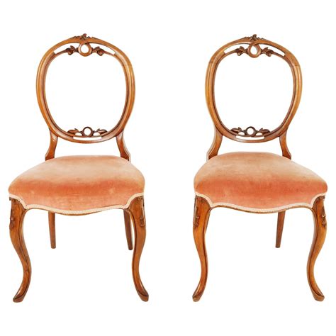 Set Of Victorian Rosewood Spoon Back Dining Chairs For Sale At Stdibs