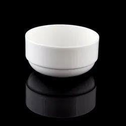 White Round Porcelain Stackable Soup Bowl At Rs 55 Piece In Greater