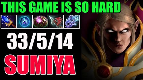 Invoker In A Hard Game With Kills By Sumiya K Mmr The Best