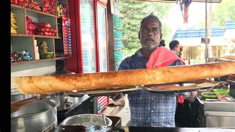 70mm Dosa Biggest Dosa Making Ever Indian Street Foods Youtube