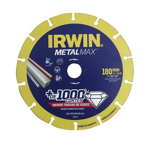 Pre O De Disco De Corte Diamantado Para Metais Metalmax X Irwin