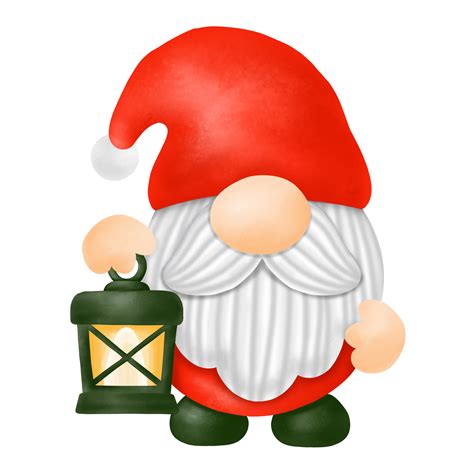 Free Gnomes Christmas Watercolor Clipart Merry Christmas Gnomes