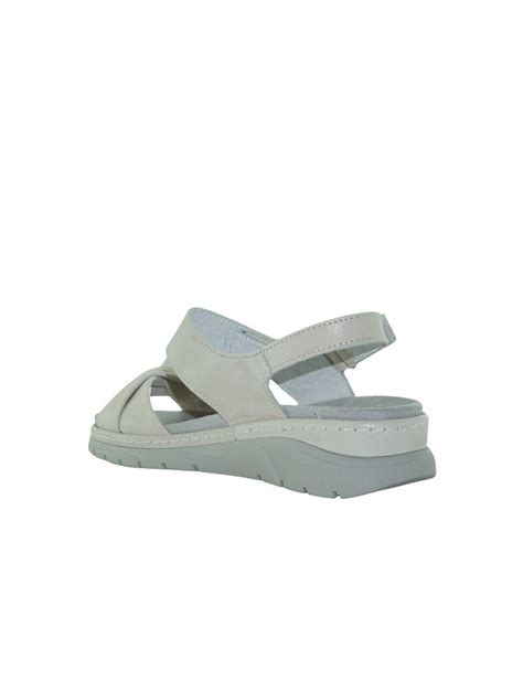 Suave Sandalia Tiras Velcro Dorada Calzados Primor