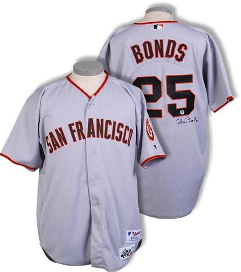 2001 Barry Bonds Autographed Game Worn Jersey with Bonds LOA