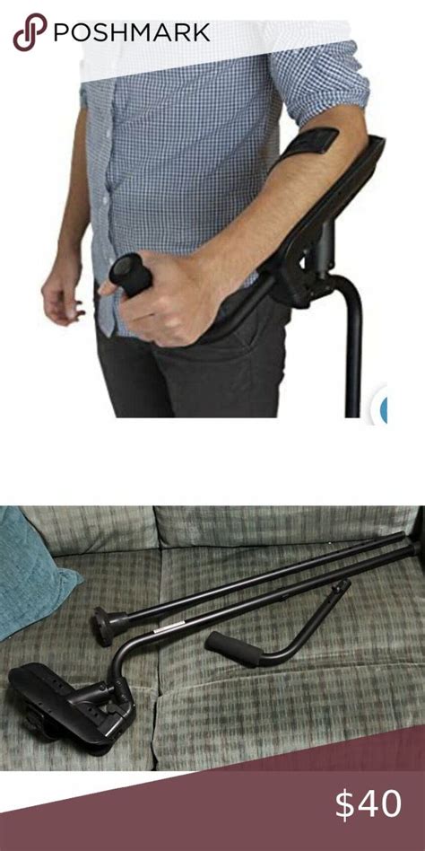 Kmina Pro Folding Carbon Fiber Crutch X Unit Open Count Pack Of