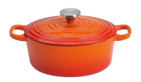 Buy Habitat 4 7 Litre Cast Iron Oval Casserole Dish Orange Casserole Pots Habitat