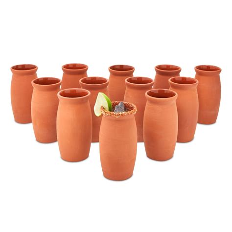 Pack Clay Mugs For Cocktails Cantaritos De Barro Mexicanos Mexican