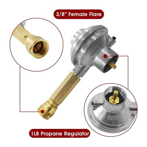 Snapklik MENSI Update Version 1LB Propane Regulator For Grill