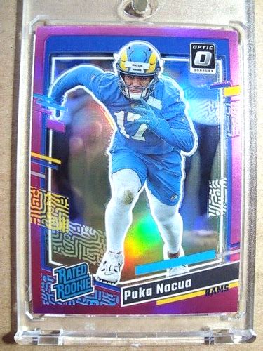 2023 Puka Nacua Panini Donruss Optic Rated Rookie Pink Prizm RC MINT