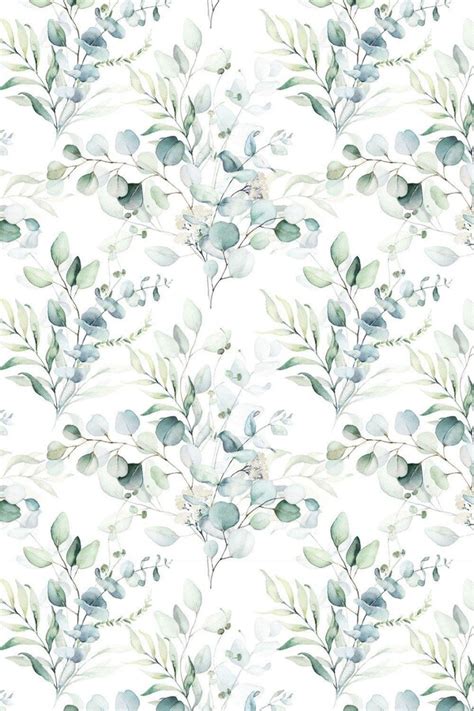 Bobbi Beck Eco Friendly Watercolour Eucalyptus Leaves Wallpaper Shopstyle