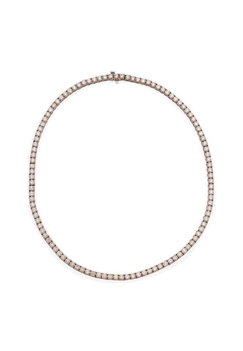 109 Diamond Necklace In 14ct White Gold Necklacechain Jewellery