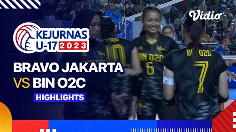 Final Putri Bravo Jakarta Vs Bin C Highlights Kejurnas Bola Voli