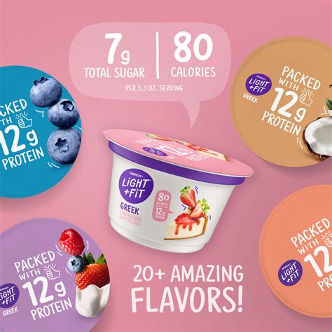 Dannon Light And Fit Greek Yogurt Strawberry Cheesecake Nutrition Facts ...