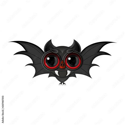 Cartoon Bat halloween Stock Vector | Adobe Stock