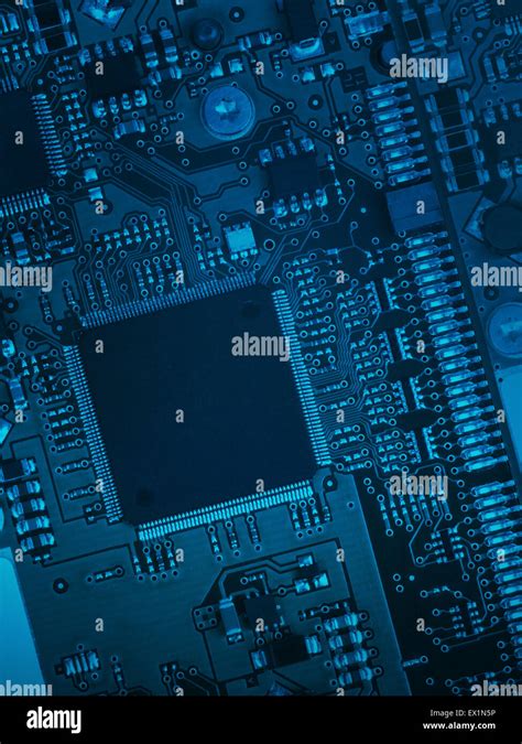 Blue motherboard Stock Photo: 84861106 - Alamy