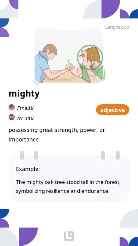 Definition & Meaning of "Mighty" | Picture Dictionary