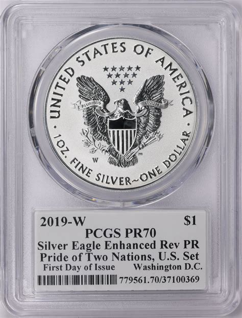 W Silver Eagle Enhanced Reverse Proof From The Pride Of Two