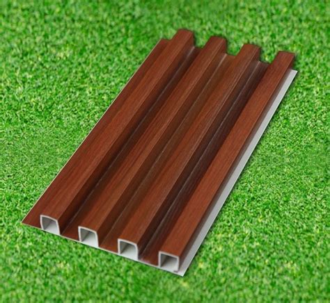 10mm Brown PVC Louvered Panels For Residential 7X4feet LXW At 400