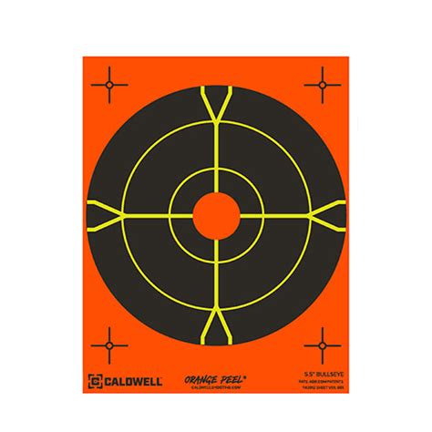 Caldwell Orange Peel Target 55 Bullseye 10 Pack — Delta Mike Ltd